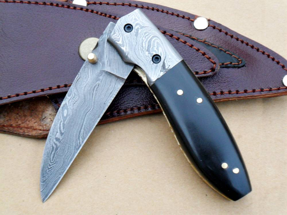 hunting knife damascus 16